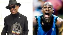 Jimmy Jam (L) and Kevin Garnett (R)