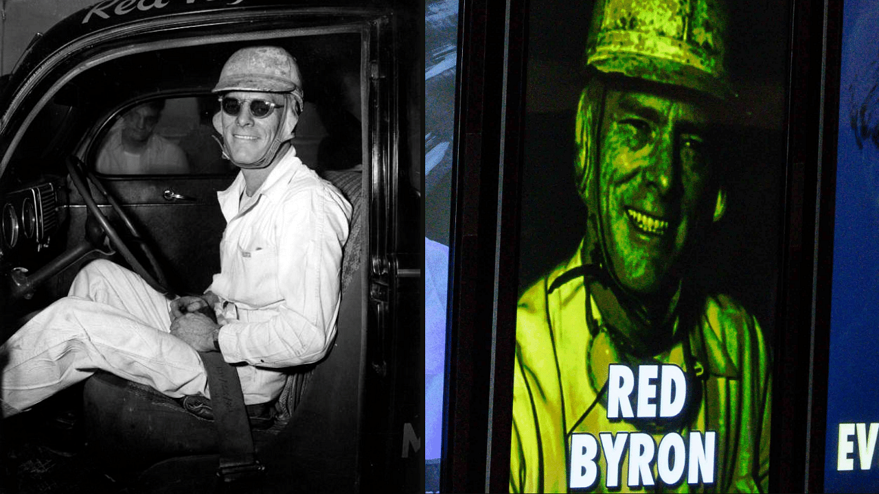 A collage of Red Byron