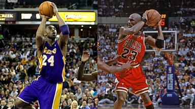 Kobe Bryant(L) and Michael Jordan(R)