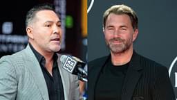 Oscar De La Hoya (L) Eddie Hearn (R)