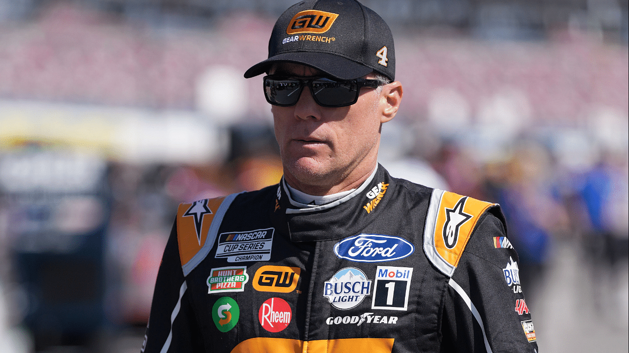 NASCAR Cup Series driver Kevin Harvick(4) walks down pit road during qualifying for the GEICO 500 at Talladega Superspeedway.