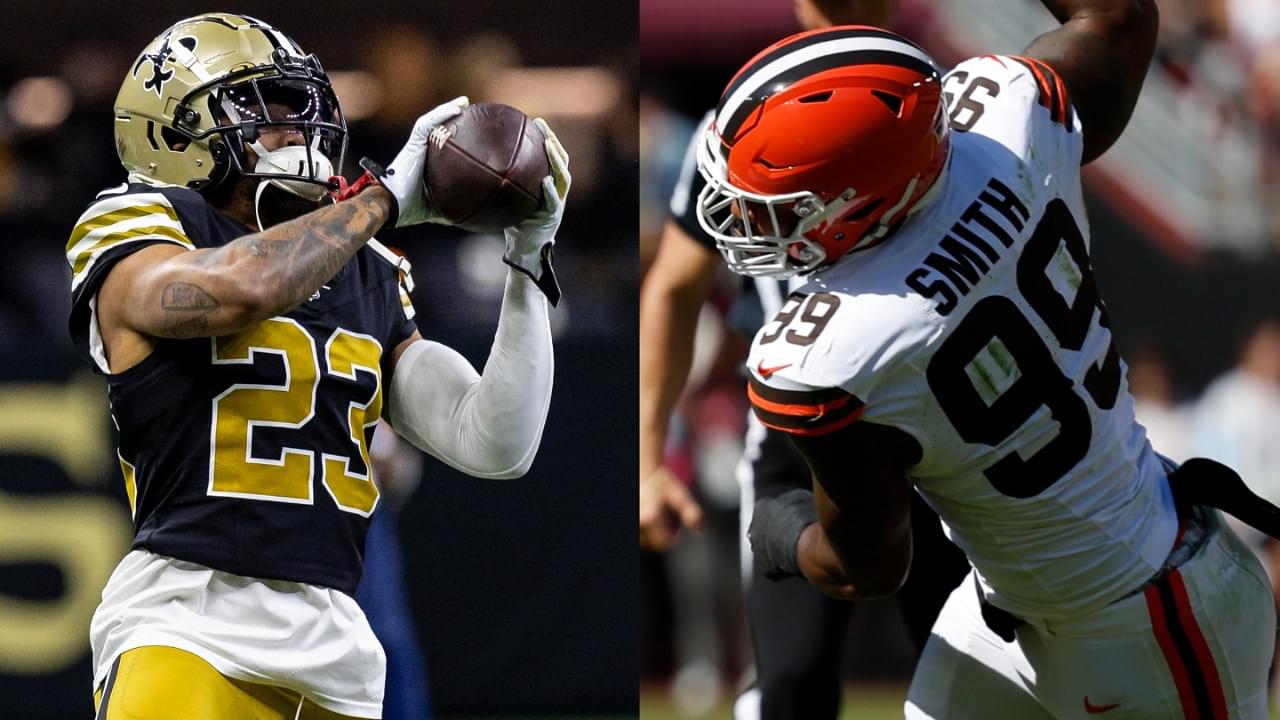 Marshon Lattimore (L); Za'Darius Smith (R)