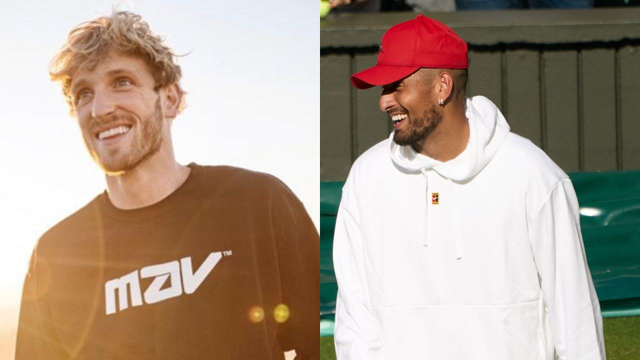 Logan Paul (L) and Nick Kyrgios (R) have a budding friendship