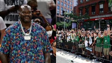 Shaquille O'Neal and Celtics fans