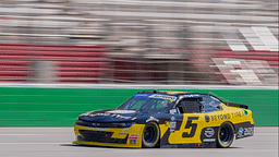 Xfinity Series driver Anthony Alfredo (5) comes down the stretch at Atlanta Motor Speedway.