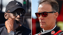 (L-R) Michael Jordan and Kevin Harvick