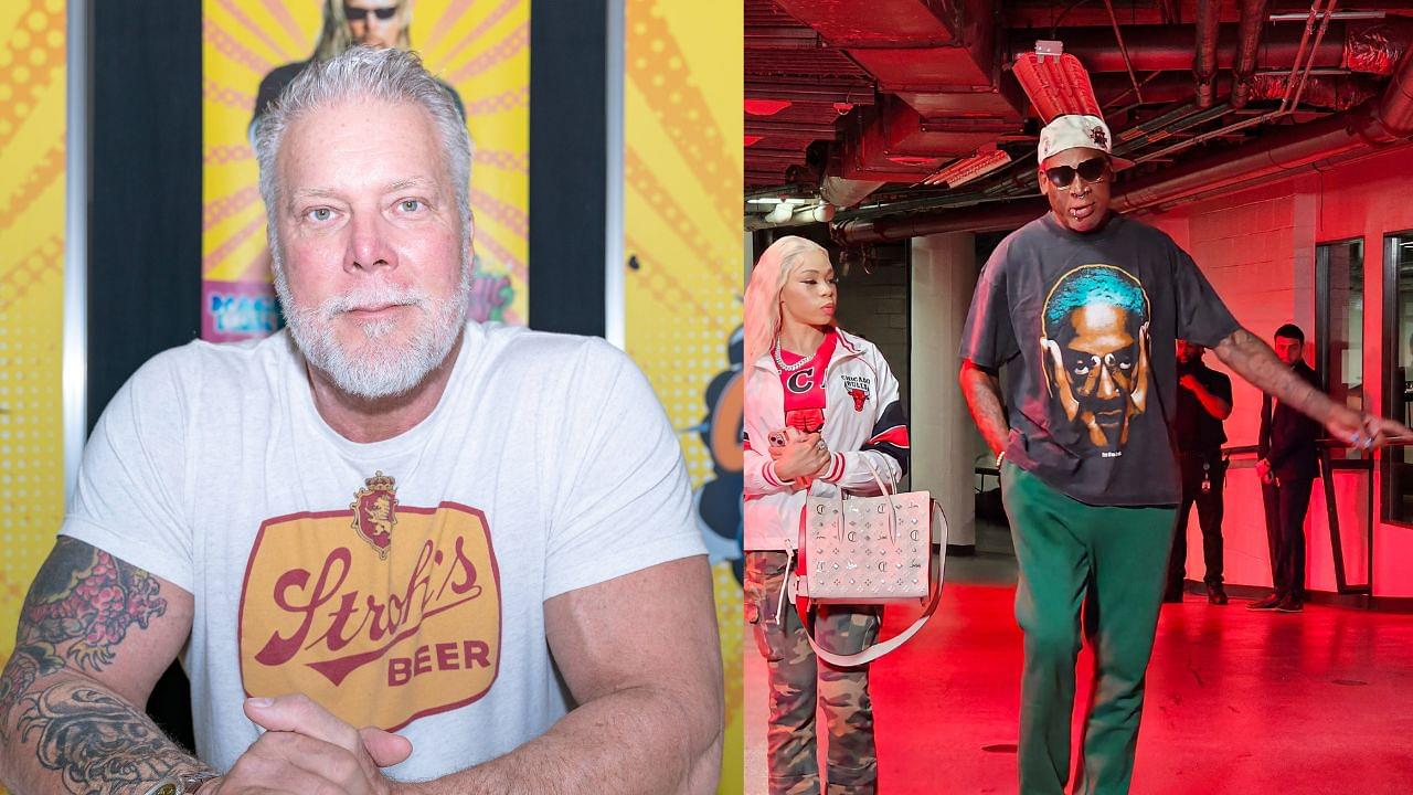 Kevin Nash (L), Dennis Rodman (R)