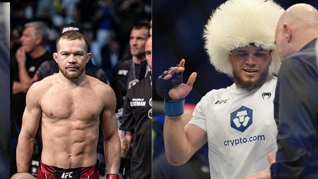 Petr Yan (L), Umar Nurmagomedov (R)