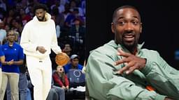 Joel Embiid (L) and Gilbert Arenas (R)