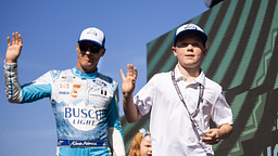 Keelan Harvick, son of NASCAR Cup Series driver Kevin Harvick (4) during the Championship Race at Phoenix Raceway.