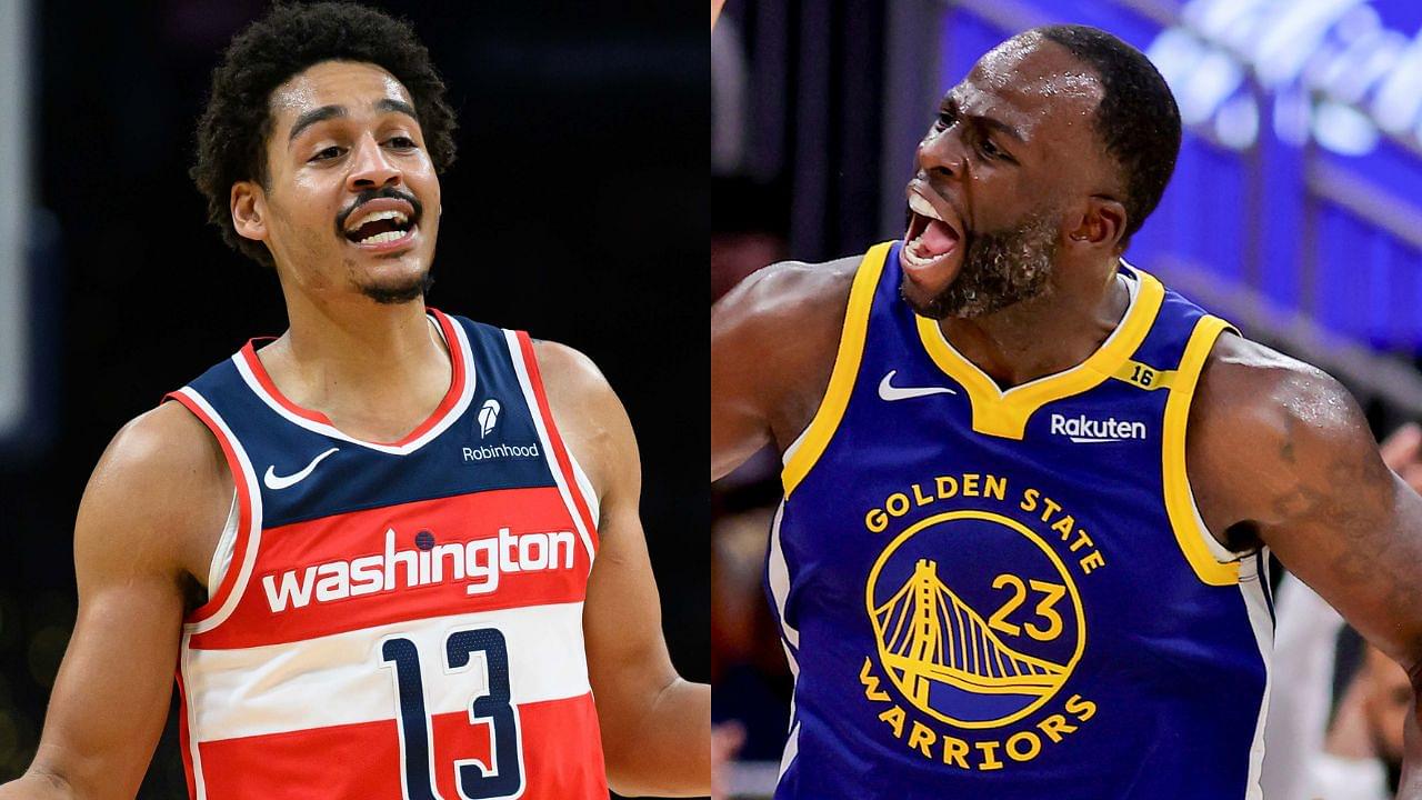 Jordan Poole and Draymond Green