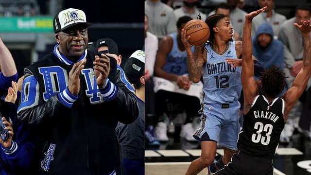 Magic Johnson (L) and Ja Morant (R)