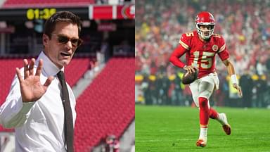 Tom Brady(L) and Patrick Mahomes(R)