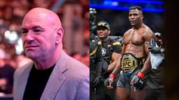 Dana White (L), Francis Ngannou (R)