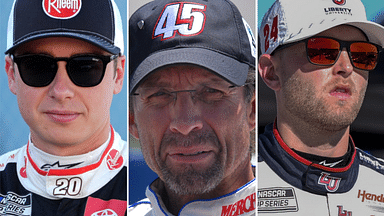 (L-R) Christopher Bell, Kyle Petty and William Byron