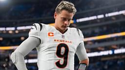 Cincinnati Bengals quarterback Joe Burrow (9) walks for the locker room after the fourth quarter of the NFL Week 11 game between the Los Angeles Chargers and the Cincinnati Bengals at SoFi Stadium in Inglewood, Calif., on Sunday, Nov. 17, 2024. The Chargers won 34-27.