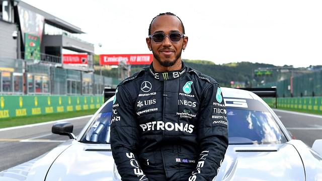 FORMULA 1 ROLEX BELGIAN GRAND PRIX 2022 , in the picture Lewis Hamilton GBR , Mercedes AMG Petronas Formula One Team with the Mercedes AMG Project ONE Plug in Hybrid Supercar