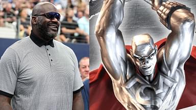 Shaquille O'Neal (L) and Steel (R)