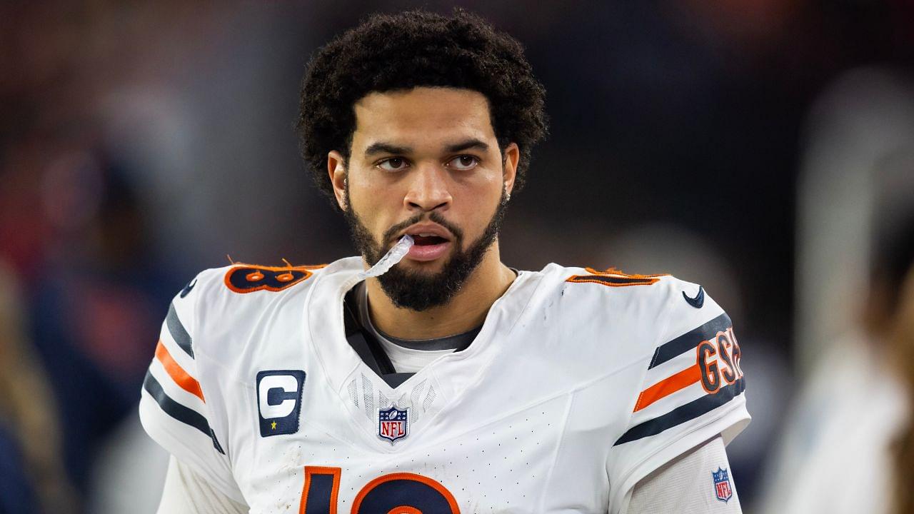 Chicago Bears quarterback Caleb Williams (18) against the Arizona Cardinals at State Farm Stadium.