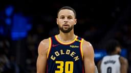 Golden State Warriors guard Stephen Curry (30) nearing the end of the second half of the game against the Brooklyn Nets at Chase Center.