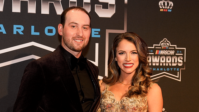 NASCAR Cup Series driver Chase Briscoe (14) and wife Melissa during the NASCAR Awards Banquet at Charlotte Convention Center.