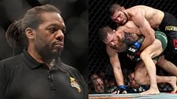 Herb Dean (L), Conor vs. Khabib (R)