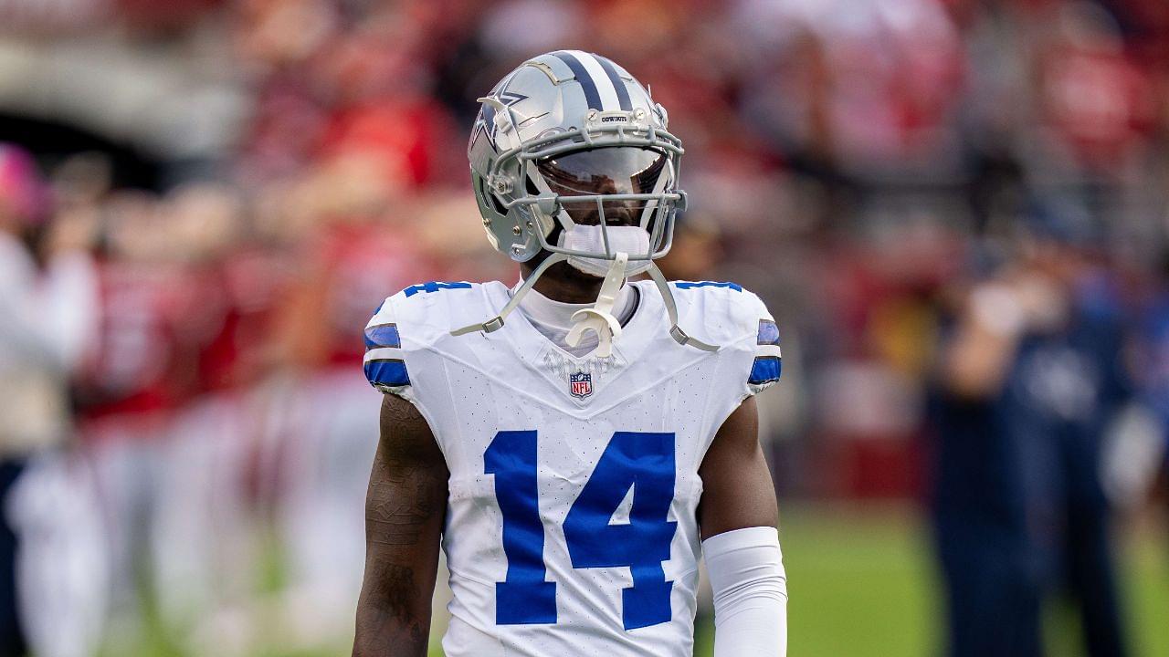 Dallas Cowboys safety Markquese Bell (14) during warmups before the start of the game against the San Francisco 49ers at Levi's Stadium.