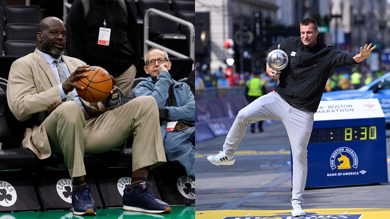 Shaquille O'Neal and Rob Gronkowski