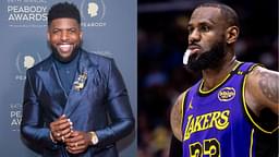 Emmanuel Acho (L), LeBron James (R)