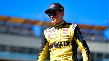 NASCAR Cup Series driver Christopher Bell (20) is introduced before the Cup Series championship race at Phoenix Raceway.