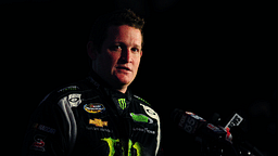 NASCAR Camping World Truck Series driver Ricky Carmichael during media day at Daytona International Speedway.