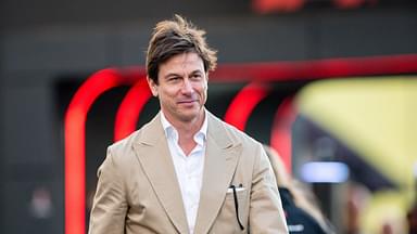 F1 Team Mercedes team principal Toto Wolff walks in the paddock during The F1 Heineken Silver Las Vegas Grand Prix on November 22, 2024