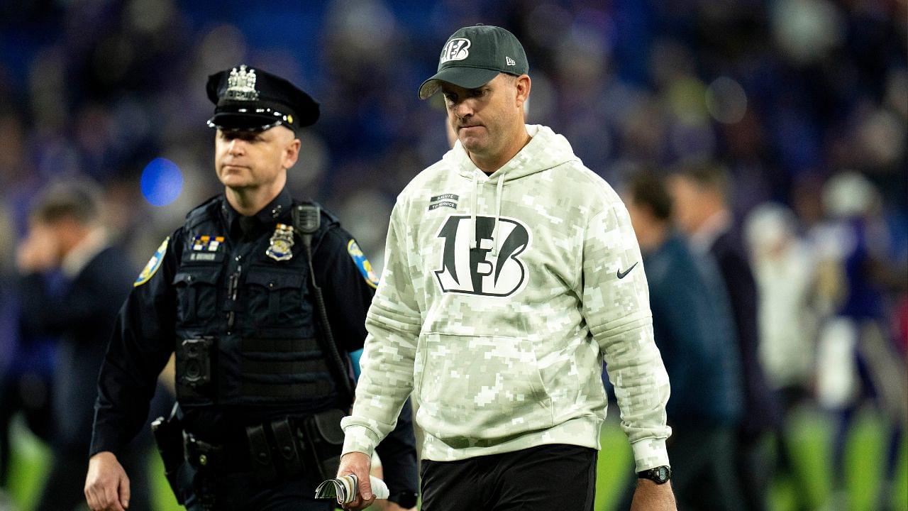 Cincinnati Bengals head coach Zac Taylor walks pff the field after the NFL game at M&T Banks Stadium in Baltimore on Thursday, Nov. 7, 2024.