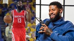 James Harden (L) and Paul George (R)