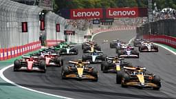 Autodromo Jose Carlos Pace, Interlagos, FORMULA 1 LENOVO GRANDE PREMIO DE SAO PAULO 2024 , in picture race start , Oscar Piastri AUS , McLaren F1 Team, Lando Norris GBR , Charles Leclerc MCO , Scuderia Ferrari HP, Carlos Sainz Jr ESP , Max Verstappen NLD , Oracle Red Bull Racing