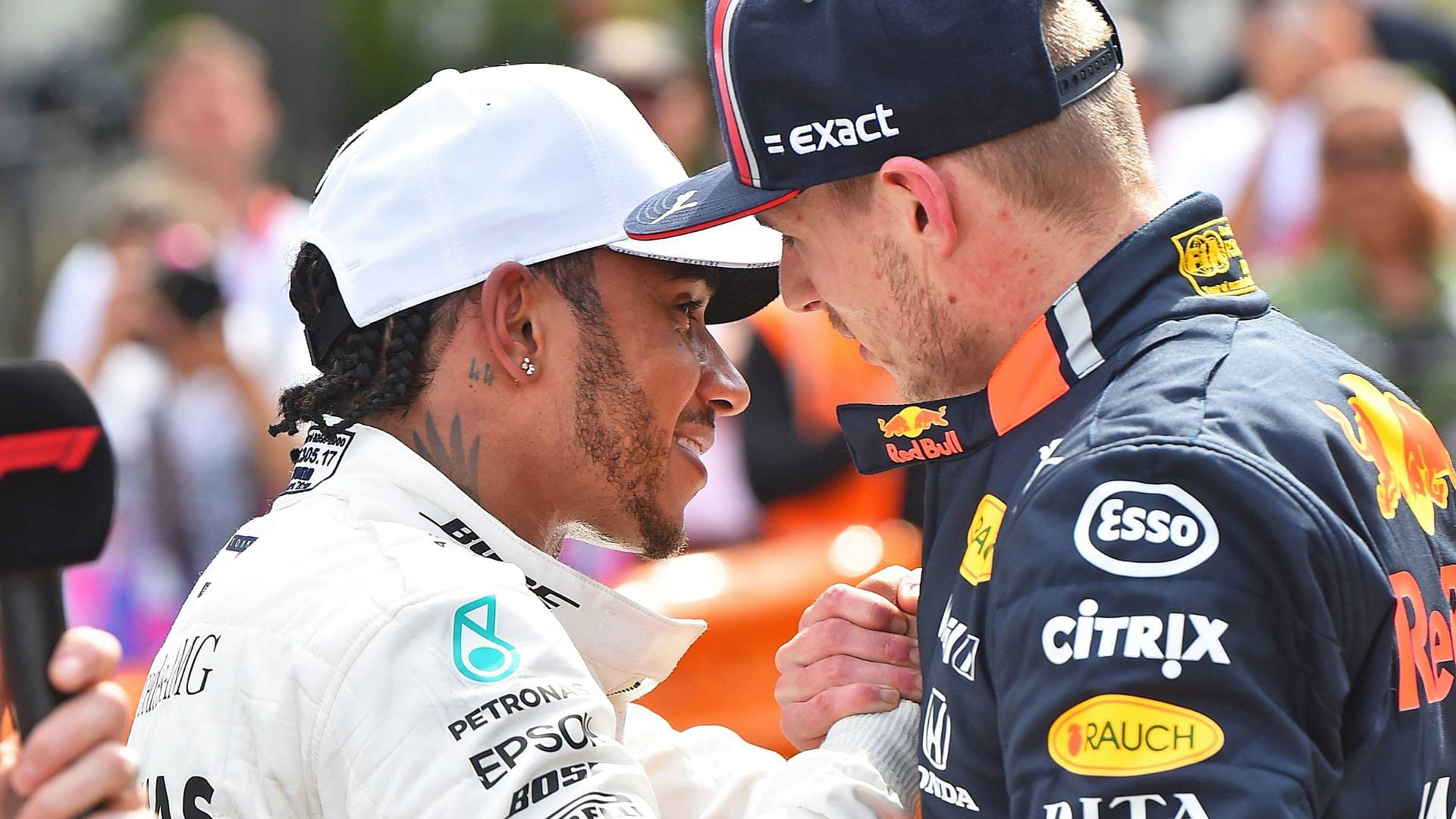 Max Verstappen and Lewis Hamilton at the 2019 Monaco GP Qualifying