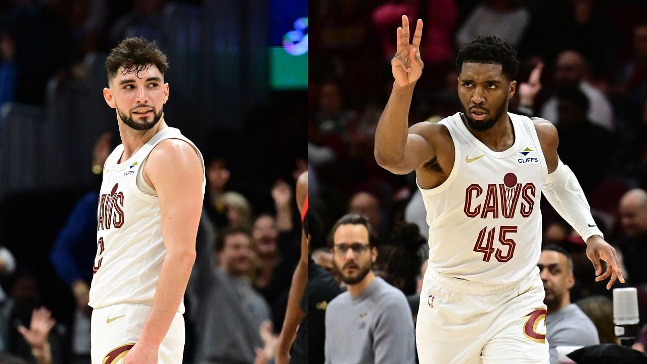 Ty Jerome (L) and Donovan Mitchell (R)