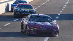 Nov 3, 2024; Martinsville, Virginia, USA; NASCAR Cup Series driver Alex Bowman (48) enters turn three during the Xfinity 500 at Martinsville Speedway. Mandatory Credit: Jim Dedmon-Imagn Images