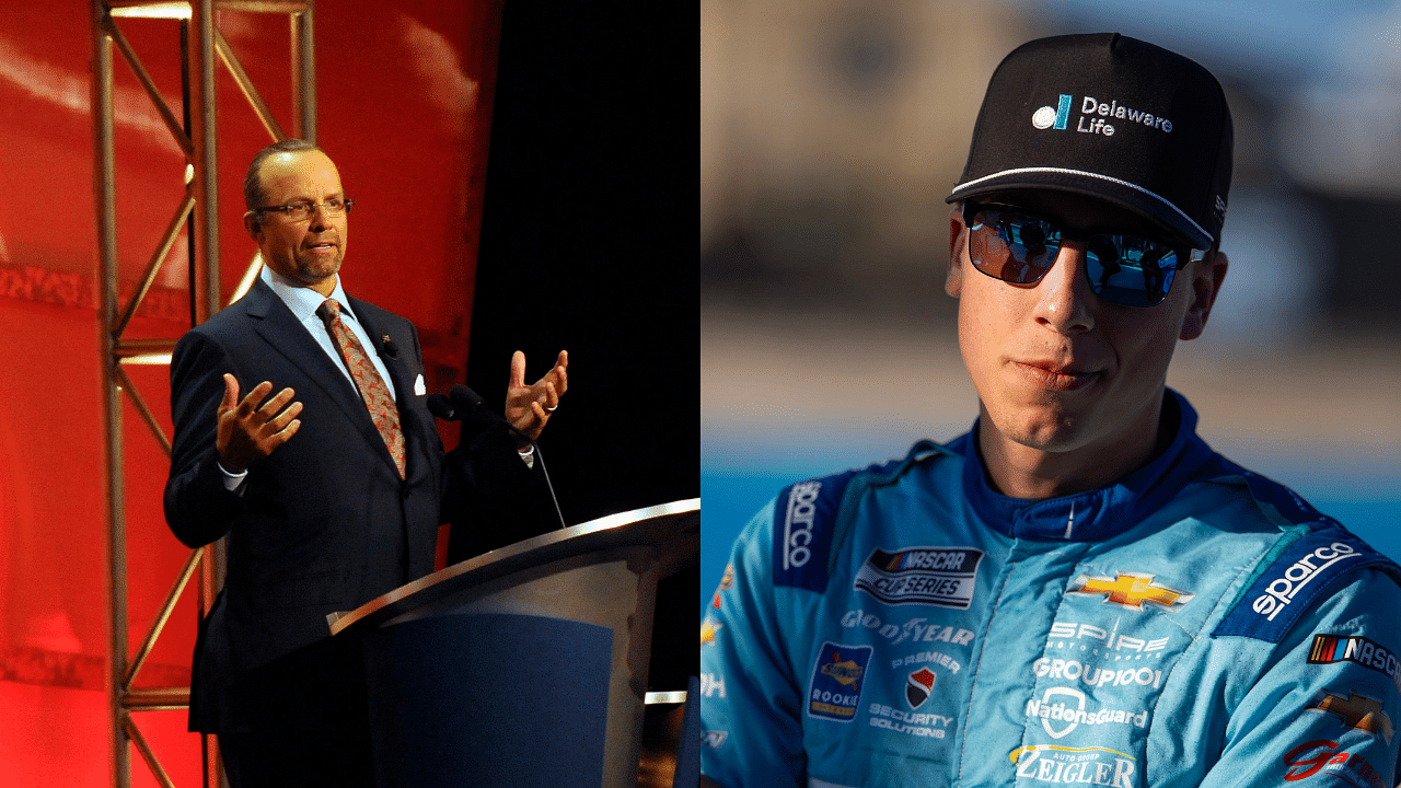 Kyle Petty (L) and Carson Hocevar (R)