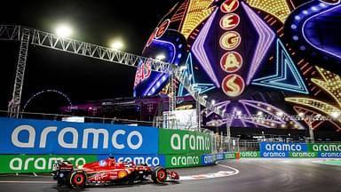 LAS VEGAS - Charles Leclerc (Ferrari) during 1st free practice for the Las Vegas Grand Prix