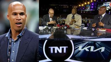 Richard Jefferson (L) and NBA on TNT crew (R)