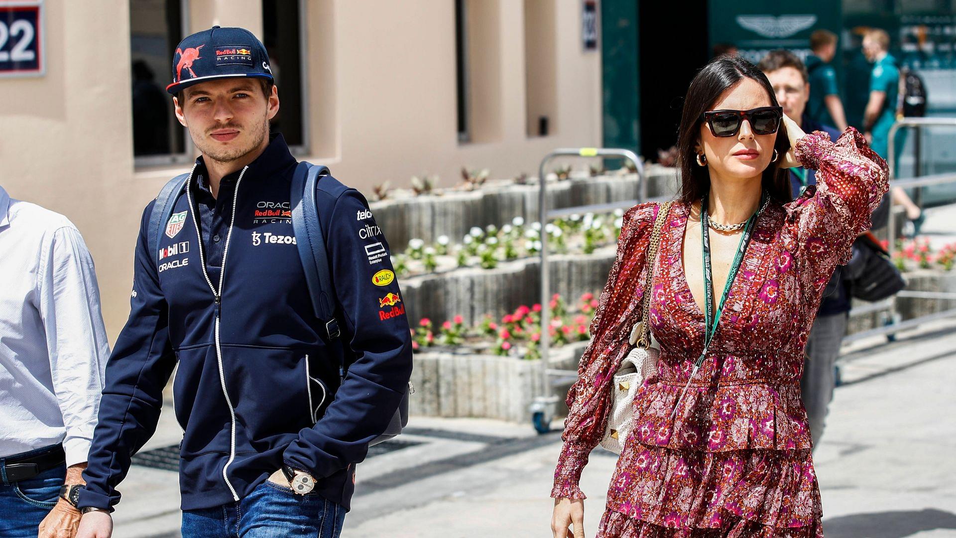 1 Max Verstappen (NLD, Oracle Red Bull Racing) with his girlfriend Kelly Piquet, F1 Grand Prix of Bahrain at Bahrain International Circuit on March 19, 2022 in Sakhir, Bahrain.