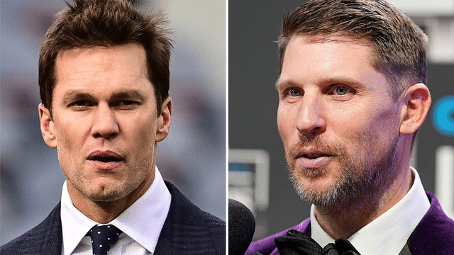 (L-R) Tom Brady and Denny Hamlin