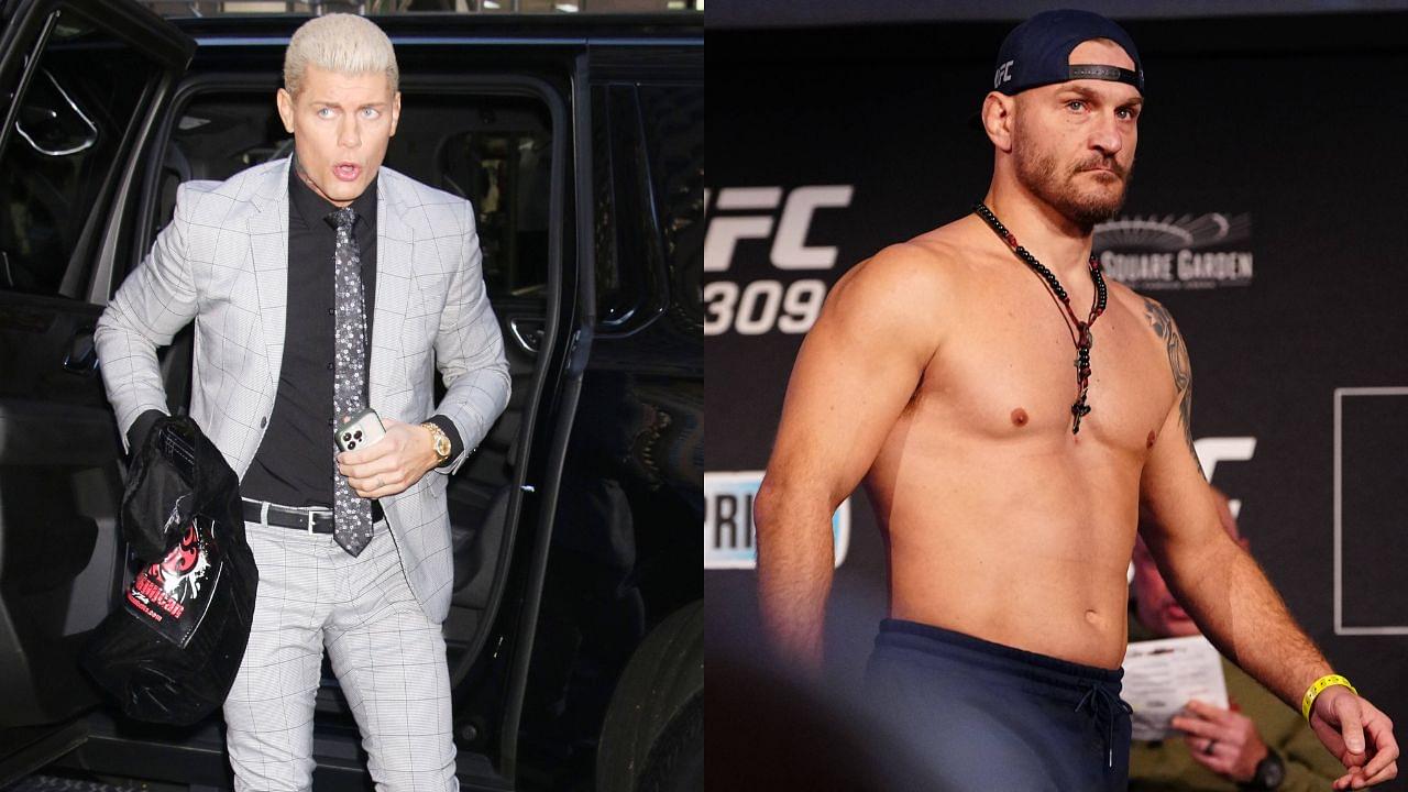 Cody Rhodes (L), Stipe Miocic (R)