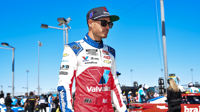 NASCAR Cup Series driver Kyle Larson (5) during Cup Series qualifying at Phoenix Raceway.