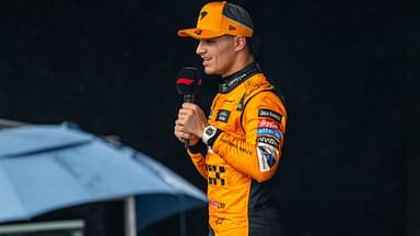 Lando Norris, racing for the McLaren F1 team during the 2024 Formula 1 Sao Paulo Grand Prix at the Interlagos Circuit in Sao Paulo, Brazil