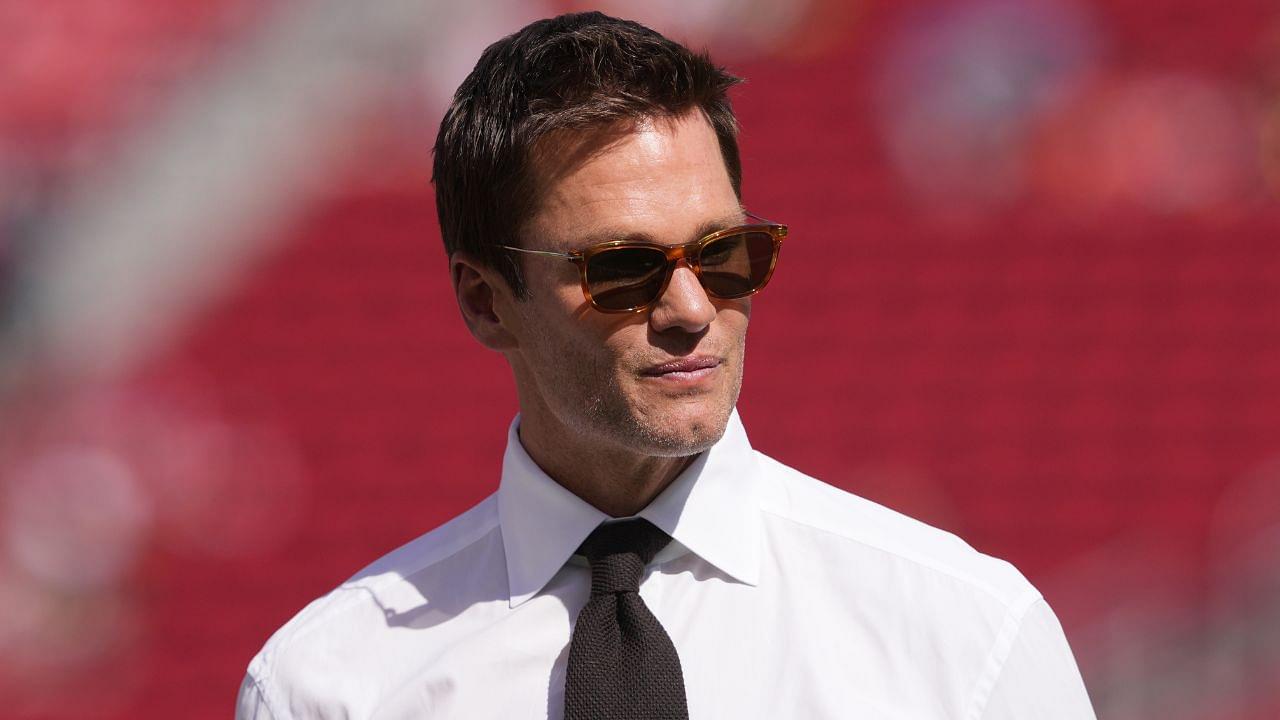 Fox color commentator Tom Brady before the game between the San Francisco 49ers and the Arizona Cardinals at Levi's Stadium.