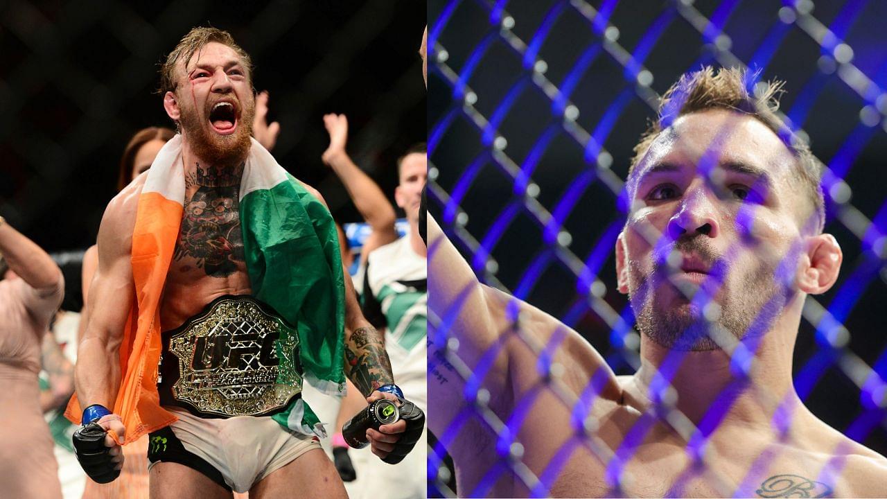 Conor McGregor (L), Michael Chandler (R)