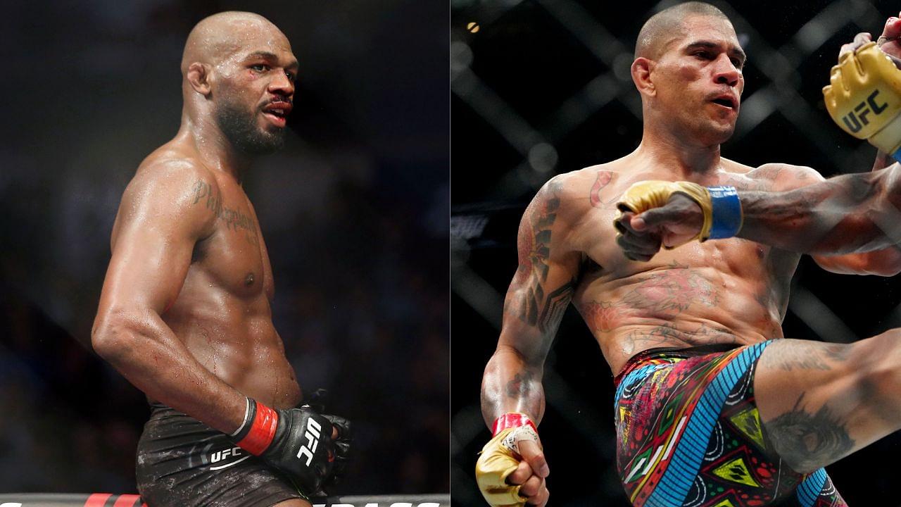 Jon Jones (L), Alex Pereira (R)