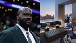 Shaquille O'Neal (L) and Stock Image of a luxury apartment (R)